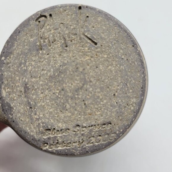 NWOT Blue Spruce Pottery Patrick's Coffee Mug Mountain Lake Cabin Handmade Tea - Picture 6 of 13